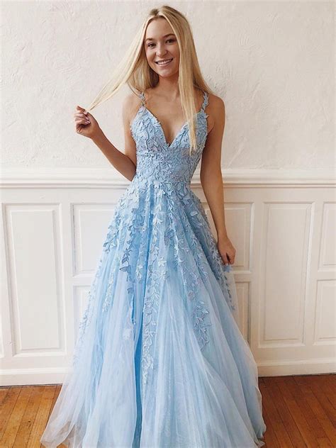 sky blue dresses formal.